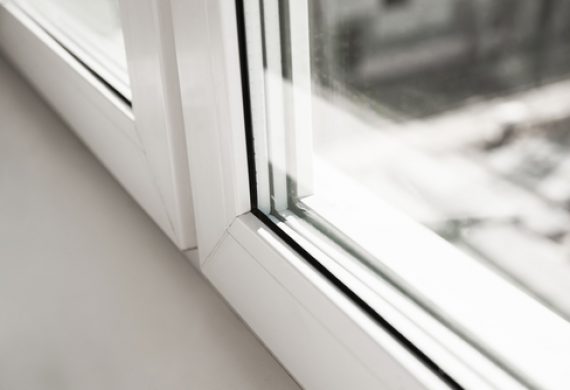 Close up of double glazed windows
