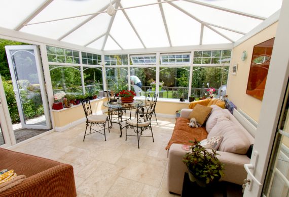 minimalist conservatory expertly decorated